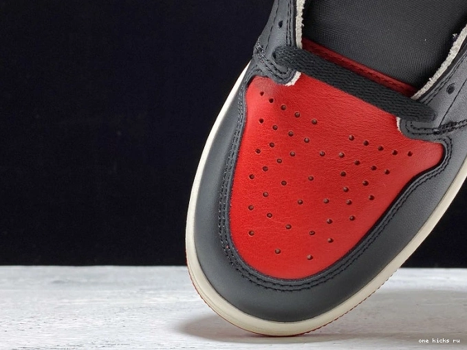 Rep Onekick High Air 1 Retro Toe OG 555088-610 Bred Jordan 0709